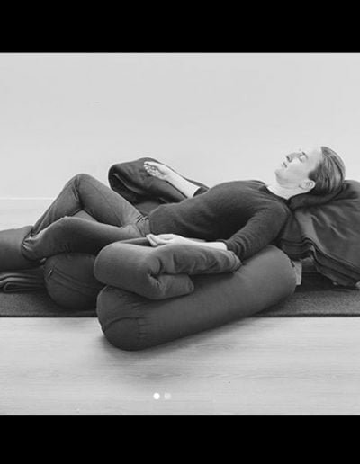 Karla, Brodies, Contemporary Yoga Teacher Training, Supported Reclined Bound Angle Restorative Yoga