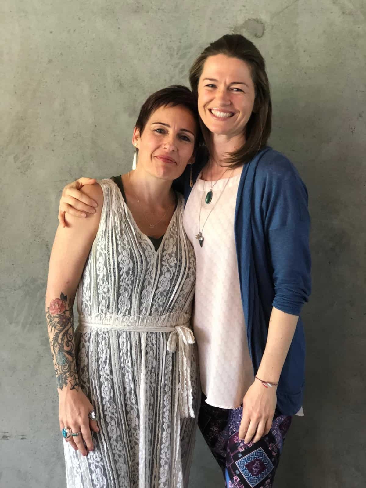 KeiShana Coursey and Amy Massey on the Pregnancy Yoga Teacher Training